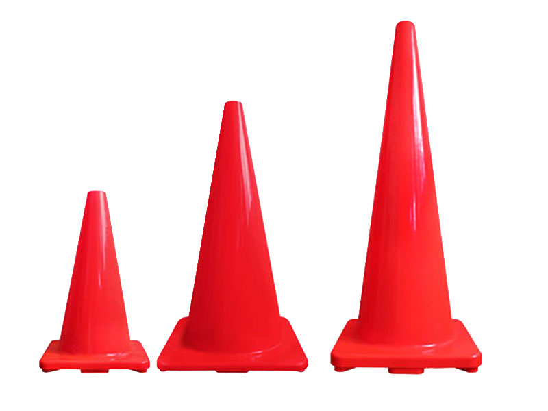 One piece traffic cone