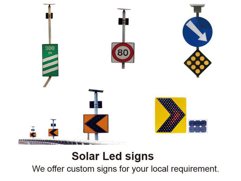 Solar LED sign